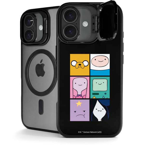 Adult Swim Adventure Time Character Tiles iPhone 17 Kickstand Case