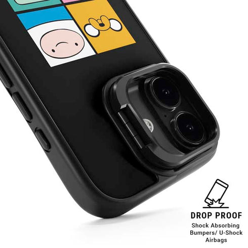 Adult Swim Adventure Time Character Tiles iPhone 17 Kickstand Case