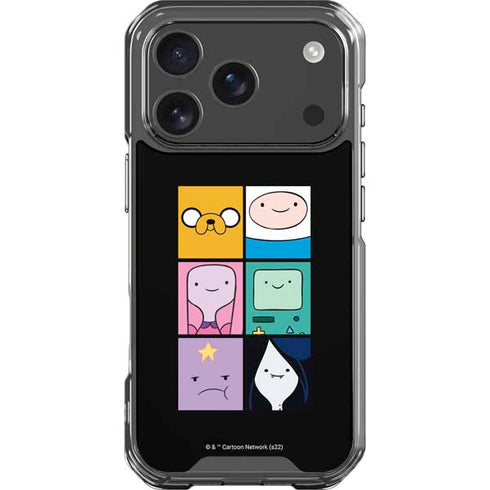 Adult Swim Adventure Time Character Tiles iPhone 17 Pro Clear Case