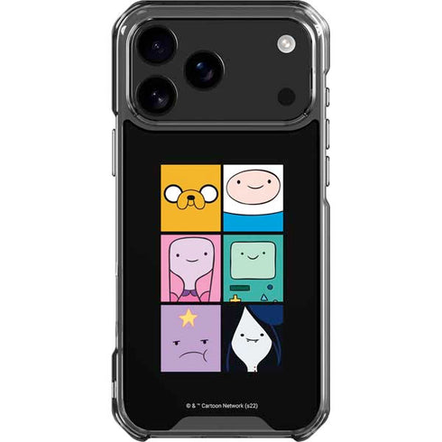 Adult Swim Adventure Time Character Tiles iPhone 17 Pro Max Clear Case