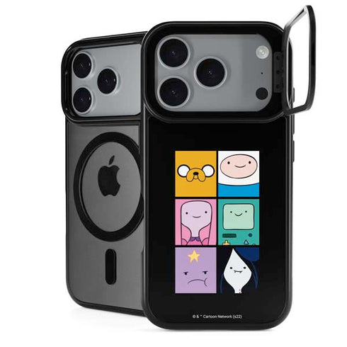 Adult Swim Adventure Time Character Tiles iPhone 17 Pro Max Kickstand Case