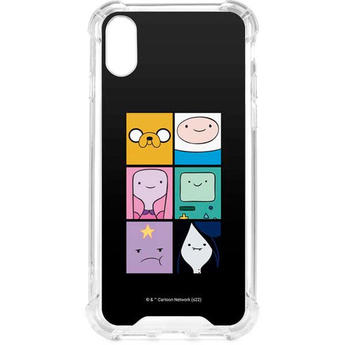 Adult Swim Adventure Time Character Tiles iPhone XS Clear Case