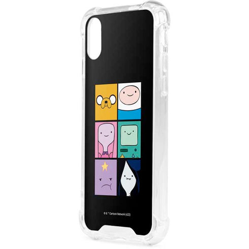 Adult Swim Adventure Time Character Tiles iPhone XS Clear Case