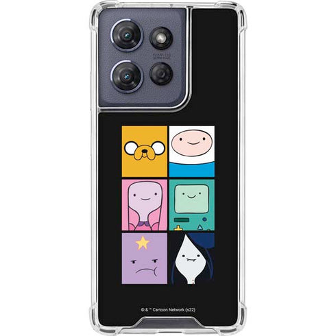 Adult Swim Adventure Time Character Tiles Moto G 5G (2025) Clear Case