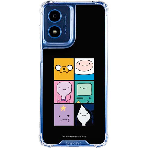 Adult Swim Adventure Time Character Tiles Moto G 5G (2024) Clear Case