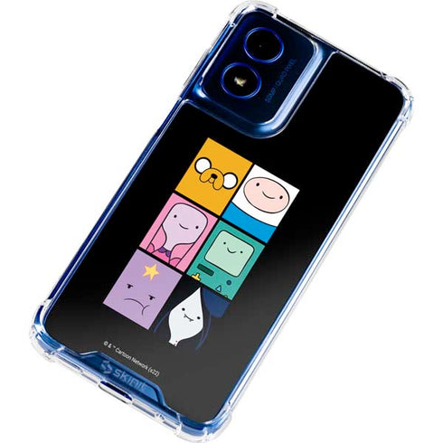 Adult Swim Adventure Time Character Tiles Moto G 5G (2024) Clear Case