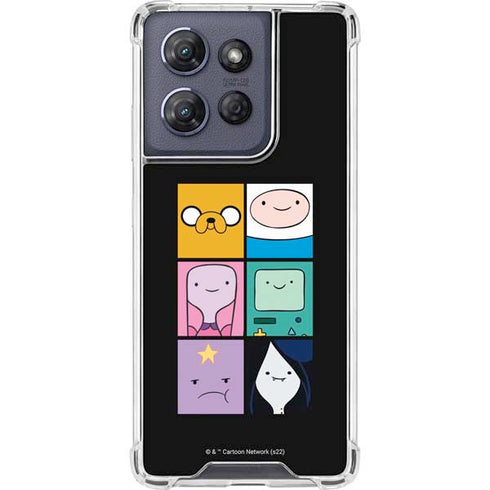 Adult Swim Adventure Time Character Tiles Moto G Play 5G (2025) Clear Case
