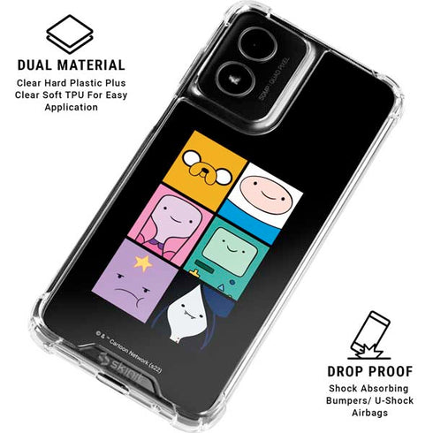 Adult Swim Adventure Time Character Tiles Moto G Power 5G (2024) Clear Case