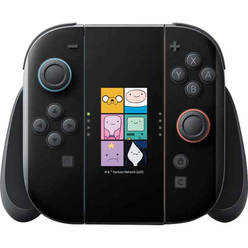 Adult Swim Adventure Time Character Tiles Nintendo Switch 2 (2025) with Joy-Con Skin