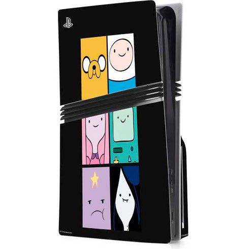 Adult Swim Adventure Time Character Tiles PS5 Pro Disk Console Skin
