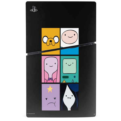 Adult Swim Adventure Time Character Tiles PS5 Slim Digital Edition Console Skin