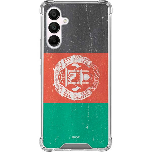 Afghanistan Flag Distressed Galaxy A16 5G Clear Case