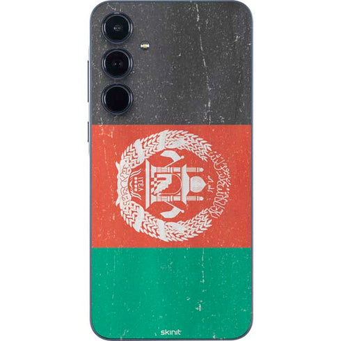 Afghanistan Flag Distressed Galaxy A35 5G Skin