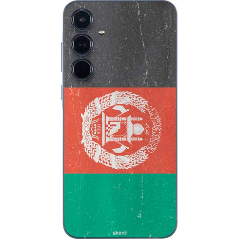 Afghanistan Flag Distressed Galaxy A55 5G Skin