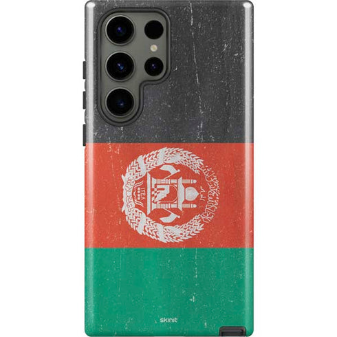 Afghanistan Flag Distressed Galaxy S23 Ultra Pro Case