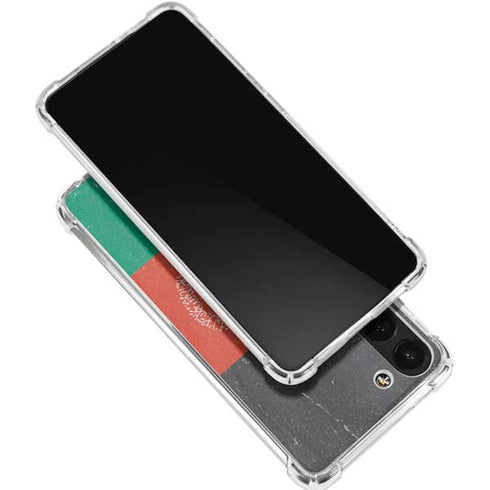 Afghanistan Flag Distressed Galaxy S24 FE Clear Case