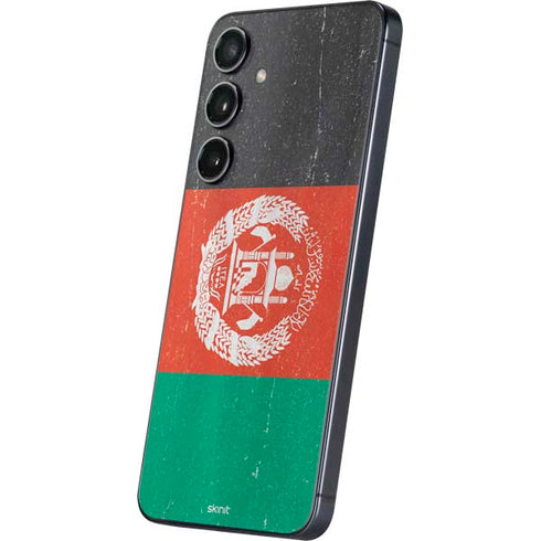 Afghanistan Flag Distressed Galaxy S25 Skin