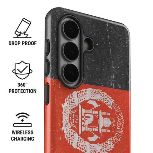Afghanistan Flag Distressed Galaxy S26 Plus Impact Case