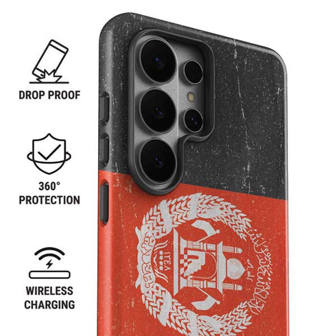 Afghanistan Flag Distressed Galaxy S26 Ultra Impact Case