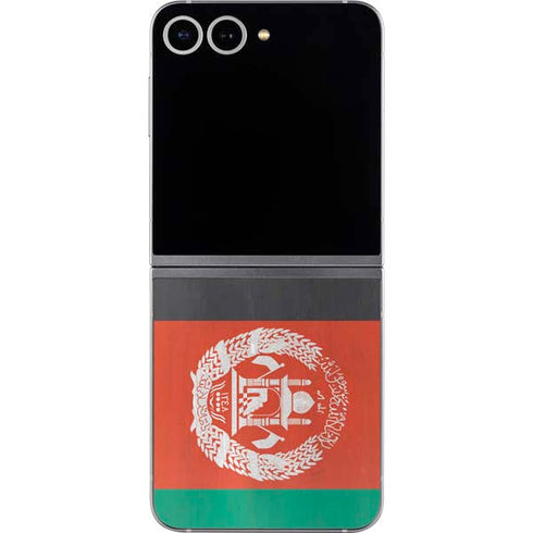 Afghanistan Flag Distressed Galaxy Z Flip6 Skin