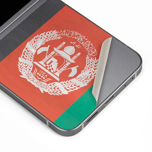 Afghanistan Flag Distressed Galaxy Z Flip6 Skin