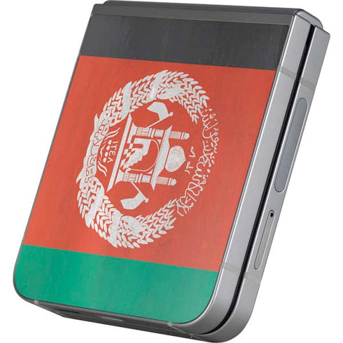 Afghanistan Flag Distressed Galaxy Z Flip6 Skin