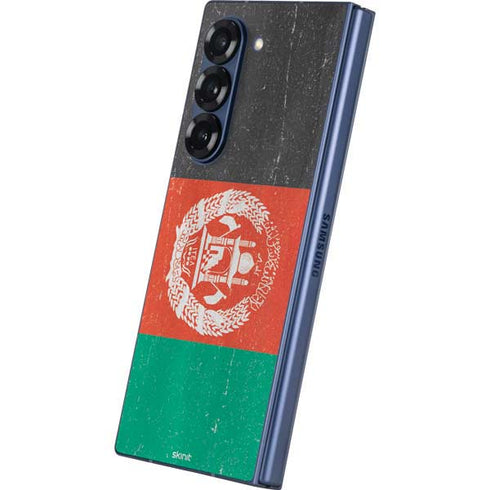 Afghanistan Flag Distressed Galaxy Z Fold6 Skin
