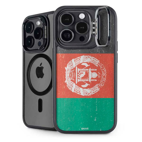 Afghanistan Flag Distressed iPhone 13 Pro Kickstand Case