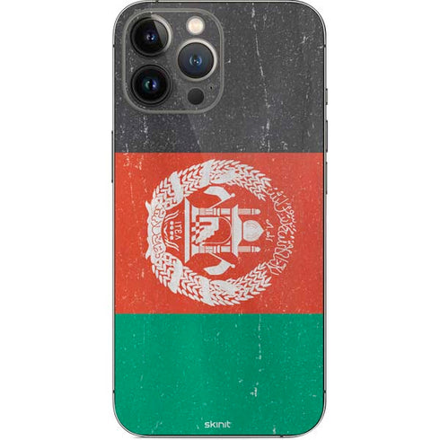 Afghanistan Flag Distressed iPhone 15 Pro Max Skin