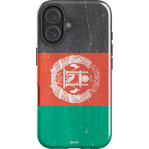 Afghanistan Flag Distressed iPhone 16 Plus Impact Case