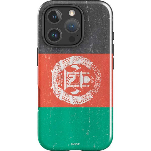 Afghanistan Flag Distressed iPhone 16 Pro Impact Case