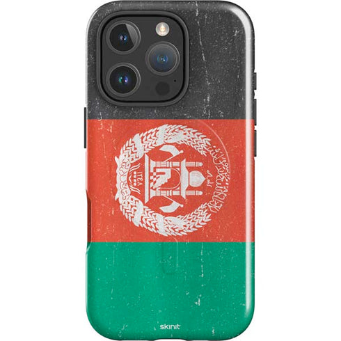 Afghanistan Flag Distressed iPhone 16 Pro Magsafe Impact Case