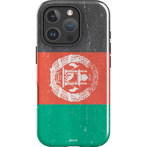 Afghanistan Flag Distressed iPhone 16 Pro Max Impact Case