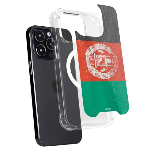 Afghanistan Flag Distressed iPhone 16 Pro Max MagSafe Case