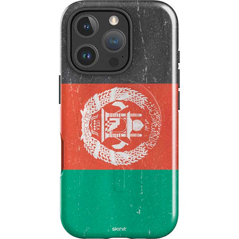 Afghanistan Flag Distressed iPhone 16 Pro Max Magsafe Impact Case