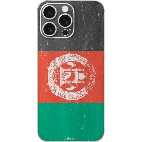 Afghanistan Flag Distressed iPhone 16 Pro Max Skin