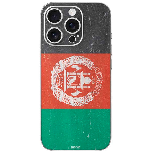 Afghanistan Flag Distressed iPhone 16 Pro Skin