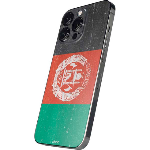 Afghanistan Flag Distressed iPhone 16 Pro Skin