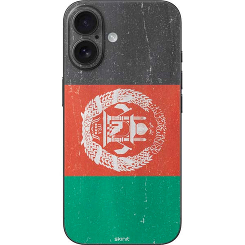 Afghanistan Flag Distressed iPhone 16 Skin