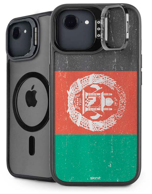 Afghanistan Flag Distressed iPhone 16e Kickstand Case