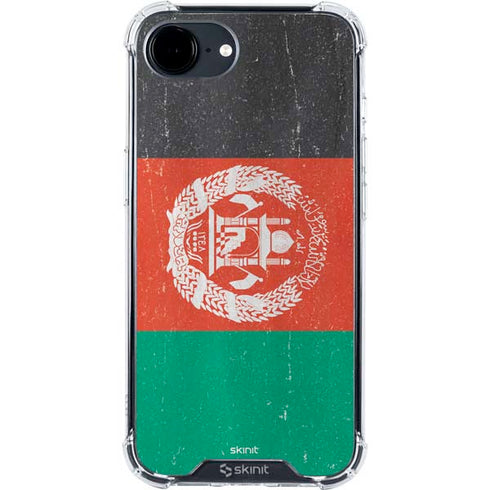 Afghanistan Flag Distressed iPhone 16e Clear Case