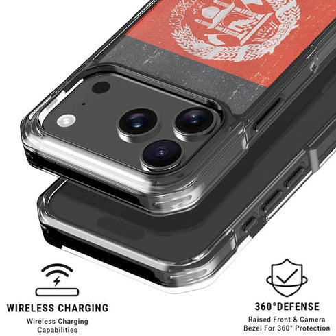 Afghanistan Flag Distressed iPhone 18 Pro Clear Case