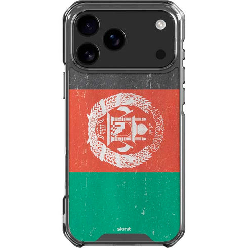 Afghanistan Flag Distressed iPhone 18 Pro Max Clear Case