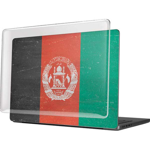 Afghanistan Flag Distressed MacBook Pro 14in (2021-24) Case plus Skin
