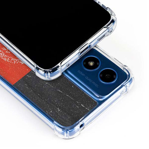 Afghanistan Flag Distressed Moto G 5G (2024) Clear Case