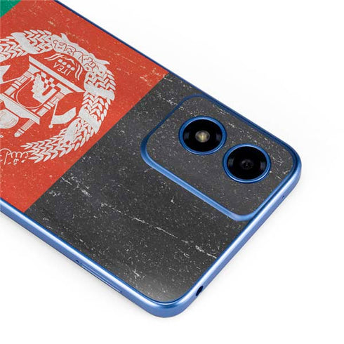 Afghanistan Flag Distressed Moto G Play 4G (2024) Skin