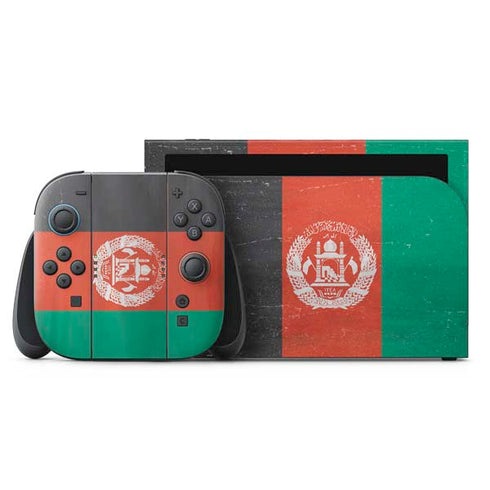 Afghanistan Flag Distressed Nintendo Skins