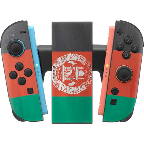 Afghanistan Flag Distressed Nintendo Switch 2 (2025) Joy-Con Controller Skin