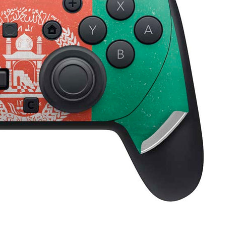 Afghanistan Flag Distressed Nintendo Switch 2 (2025) Pro Controller Skin