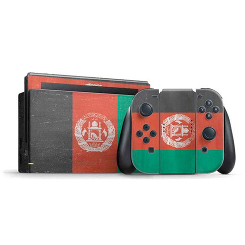 Afghanistan Flag Distressed Nintendo Skins
